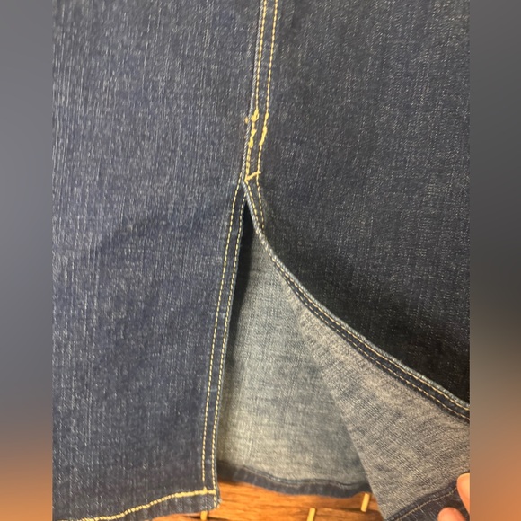 Just jeans Made In USA Skirt Front slit Denim Woman Junior SZ 13 Mostly cotton - Picture 5 of 13